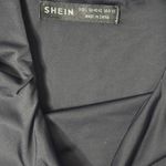 SheIn Square Neck Buttery Soft Fabric Black Cropped Top Photo 5