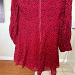 Alice + Olivia Alice and‎ Olivia Polly Red Leopard Fit/Flare mini Dress size 6 Photo 9