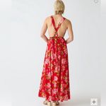 J.Crew NWT Cotton Voile Rosette Plunge Maxi Dress in Peony Vines Photo 2