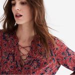 Madewell  Assam Silk Floral Babydoll Dress Photo 3