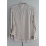 Old Navy Womens Ecru Western Style Button Down Shirt Size S Cotton Western Rodeo Photo 2