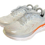 Hoka  One One Clifton 8 Women’s Size 9 B Running Shoes Blue Orange Sneaker Photo 0