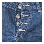 Jessica Simpson  High Waist Vintage Denim Shorts Dark Wash Button Fly Size 27 Photo 3