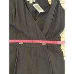 Whistles Black Jumpsuit Womens Size 0 Double Button Waist Detail V Neck Photo 3