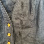 Coldwater Creek Navy Linen Vest Photo 2