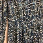 ZARA NWT-  Animal Print Mini Dress - XSmall Blue/white Photo 15