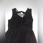 💙 Dots High Low V Neck Dress Black Size M Photo 1