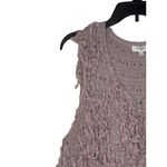 Umgee  Women's Cardigan Wrap‎ Shaggy Open Front Fringe Vest Sleeveless Grey Large Photo 3