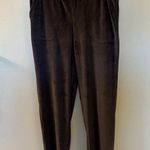 Croft & Barrow NWOT ® Straight-Leg Dark Blue Velour Pants - Medium Photo 0