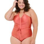 Freshwater Ruched Tie Front One Photo 0