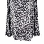 Michael Kors 2/$30 Grey Animal Cheetah Leopard Print Cut Out Blouse Top Photo 4