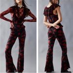Free People  NWOT Size Large FABULOUS Austyn Femme One Piece Black & Red Jumpsuit Photo 1