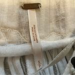 Free People  star gazer Lily white sheer stretchy gauze poncho boho top sz small Photo 9