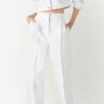 St. John  Caviar white Emma trousers. Photo 0