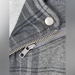 American Eagle Outfitters Plaid Cropped Moto Lined Jacket Size Small Photo 12