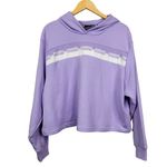 Puma Amplified Cropped Hoodie Casual Outerwear Casual Purple Size XL Photo 2