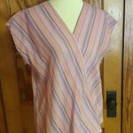 Vintage 80s caribou striped gauze top Size L Photo 4