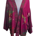 Powder Limited Edition Short Kimono – NWT – Hummingbird Floral Print One Size Pink Size undefined Photo 0