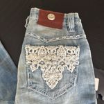 NWT vintage Antik low rise denim with pearl and crystal detail Blue Size 25 Photo 1