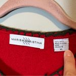 Vintage Marisa Christina Women’s Wool Sweater Vest Red Paisley XL Photo 2