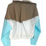 Nike  Women’s Size S Icon Clash Woven Anorak Wind Jacket Blue‎ Green Colorblock Photo 3