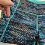 Lululemon Seawheeze Blue, Teal, Black leggings Photo 4