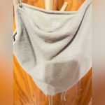 Aerie  Ruched Cropped Square Neck Tank Top Size Small light greenish gray Photo 8