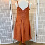BCBGMAXAZRIA Rust Orange Midi Dress, size 6 Photo 3