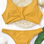 Zaful Knotted Scoop High Cut Bathing Suit Photo 0