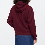 Gap  Women's Burgundy Zip-Up Hoodie NWT Photo 1