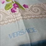 Versace  Blue and Gold Scarf Photo 1