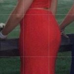 Sherri Hill  Red Two-Piece Prom Dress Photo 3