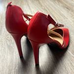 Christian Siriano Red Strappy Heels Size 9 Photo 15