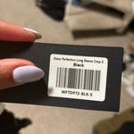 White Fox Boutique NWT  Sheer Perfection Long Sleeve Crop Corset Black Size Small Photo 12