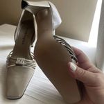 Apostrophe vintage leather upper pointed - toe pumps heels 7 U.S size tan Photo 3