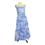 Lilly Pulitzer  Sail Boat Vibrant Blue and Pink Maxi Dress Size 10 Photo 12
