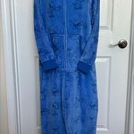 Disney  Lilo & Stitch Sleepwear One Piece Adult Costume Pajamas Plush Hood Sz Med Photo 1