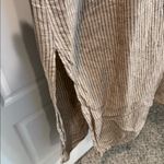 SAUTHS linen maxi dress in almond stripes large Tan Photo 11
