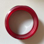 NWOT Indian Costume Wedding Style Plain Plastic Bangles Red 4 Pieces Size 2 Photo 3