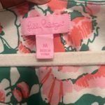 Lilly Pulitzer Cotton Silk Knit Short Sleeveless Dress Pink Green Size Medium Photo 6