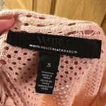 White House | Black Market  peach open knit sweater Photo 7