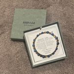 SHIVAM Hematite Lapis Gemstone Bracelet Blue Photo 0