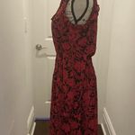 Michael Kors New Without Tags MICHAEL Floral Tie Neck Cold Shoulder Midi Dress Photo 4