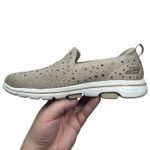 Skechers Go Walk 5-Limelight Slip-On Shoes Taupe/Beige With Rhinestones Womens 8 Photo 12