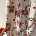 Burt’s Bees Baby Santa’s Workshop Organic Cotton PJ Pajama Bottoms ONLY Large Red Photo 7