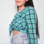 Urban Outfitters BDG Teal Plaid Shirt Photo 5