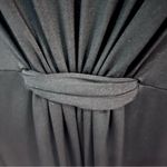 Maggy London black gathered stretch shift dress size 10 Photo 3