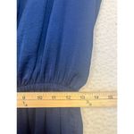 Mango  Suit Blue Dress Keyhole Tapered Waist‎ Cup Sleeve Size 6 Photo 4