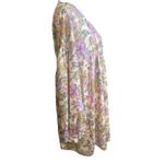 Entro  Lavender Floral Long Sleeve Babydoll Dress - Medium Photo 2