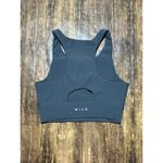 Wilo Base Ribbed Charcoal Longline Sports Bra Photo 2